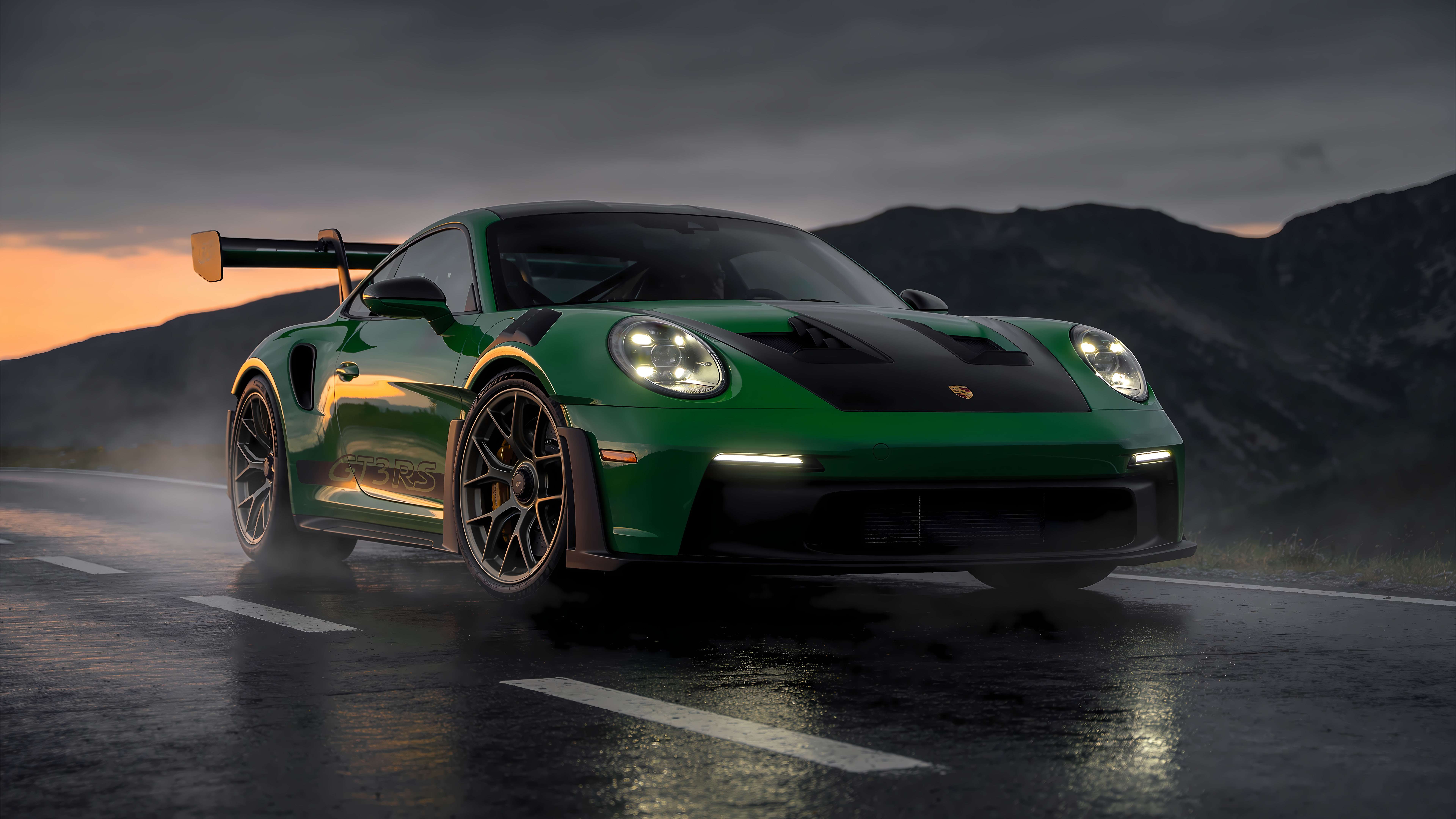 Compyer Backround Emerald Speedster - Desktop Wallpaper | One4Wall